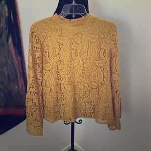 Vila Lace Flared Sleeve top